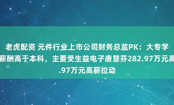 老虎配资 元件行业上市公司财务总监PK：大专学历平均薪酬高于本科，主要受生益电子唐慧芬282.97万元高薪拉动